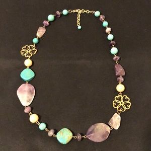 Beaded/stone necklace